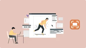 Die abgebildete Person sitzt am Computer und nutzt ein digitales Werkzeug, um einen präzisen {Windows Screenshot machen} zu können. Sie verwendet das Snipping Tool (oder "Ausschneiden und Skizzieren"), um einen rechteckigen Ausschnitt der Skateboard-Grafik zu erstellen und nur diesen Teil des Bildschirms zu erfassen.